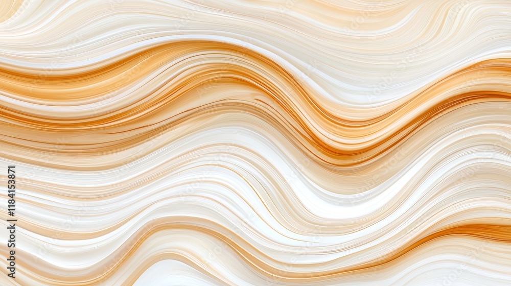Obraz premium Abstract Beige and Orange Wave Pattern Background