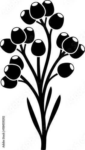 Immortelle logo. Isolated immortelle on white background