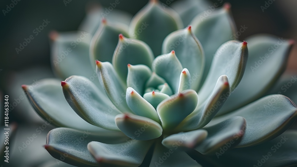Close-Up Macro Photography of a Succulent Plant, Soft, Diffused Gray Lighting, Detailed Echeveria Texture Close-Up Macro Photography of a Succulent Plant, Soft, Diffused Gray Lighting, Detailed Echeveria Texture