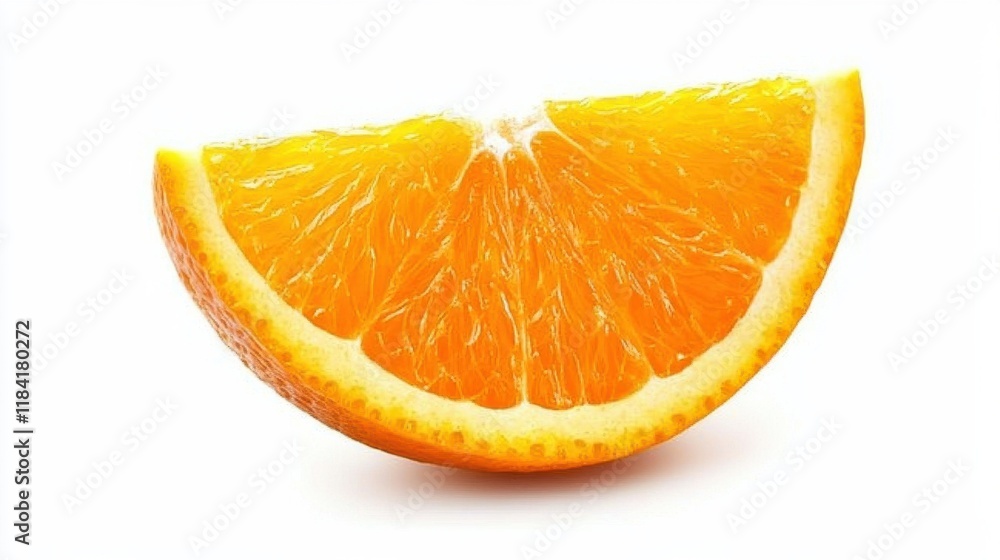 Juicy Orange Slice Showcases Freshness and Vitamin C Benefits Juicy Orange Slice Showcases Freshness and Vitamin C Benefits