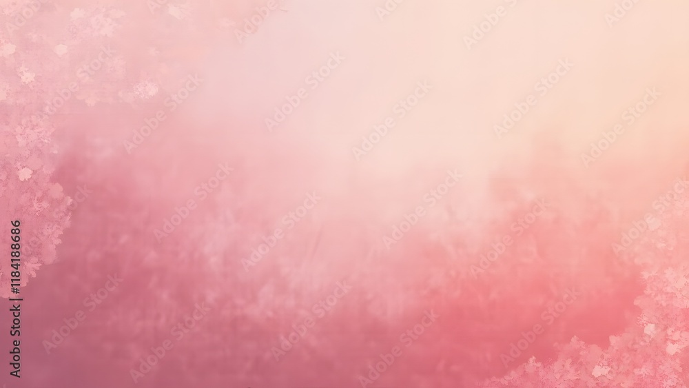 Fototapeta premium Abstract Pastel Pink Watercolor Background, Subtle Texture Gradient for Design