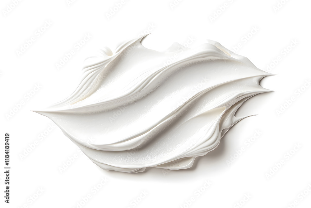 3d realistic whipped white cream or meringue isolated on white background. Meringue swirls, realistic bakery mousse 3d realistic whipped white cream or meringue isolated on white background. Meringue swirls, realistic bakery mousse