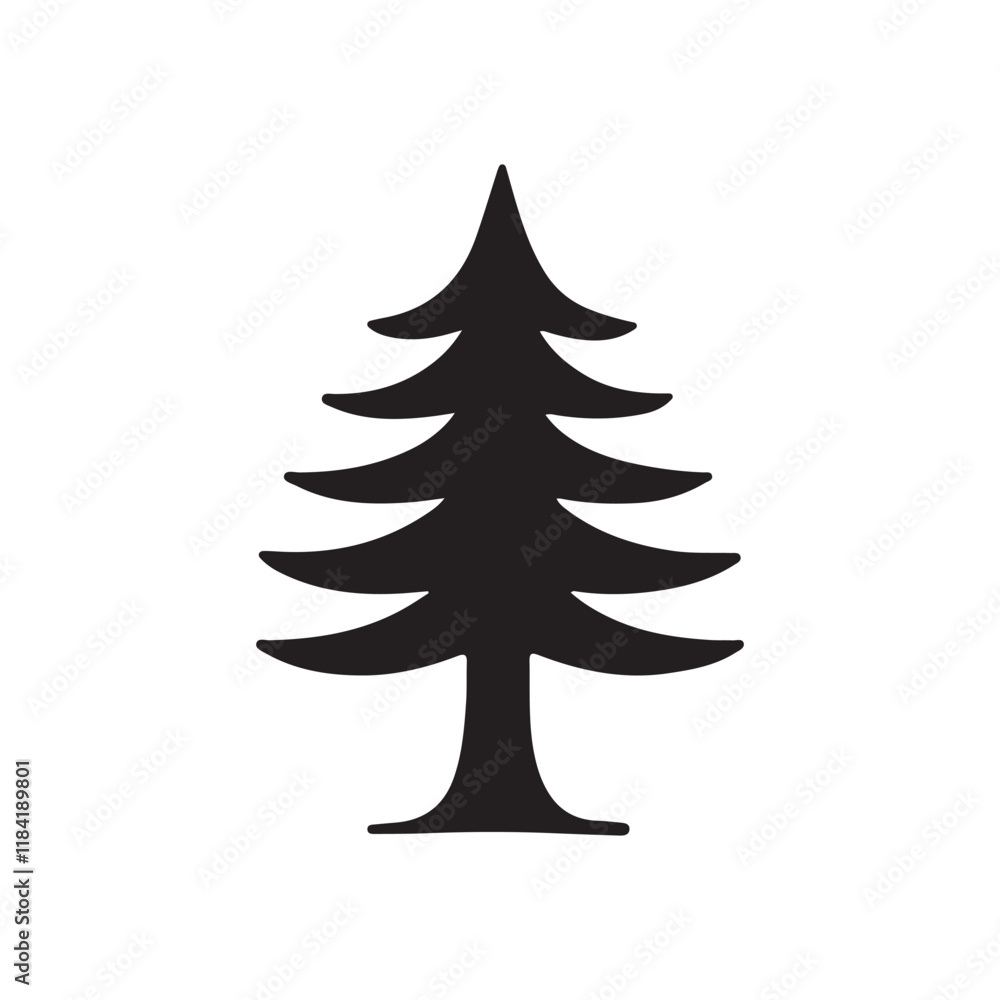Fototapeta premium christmas tree vector