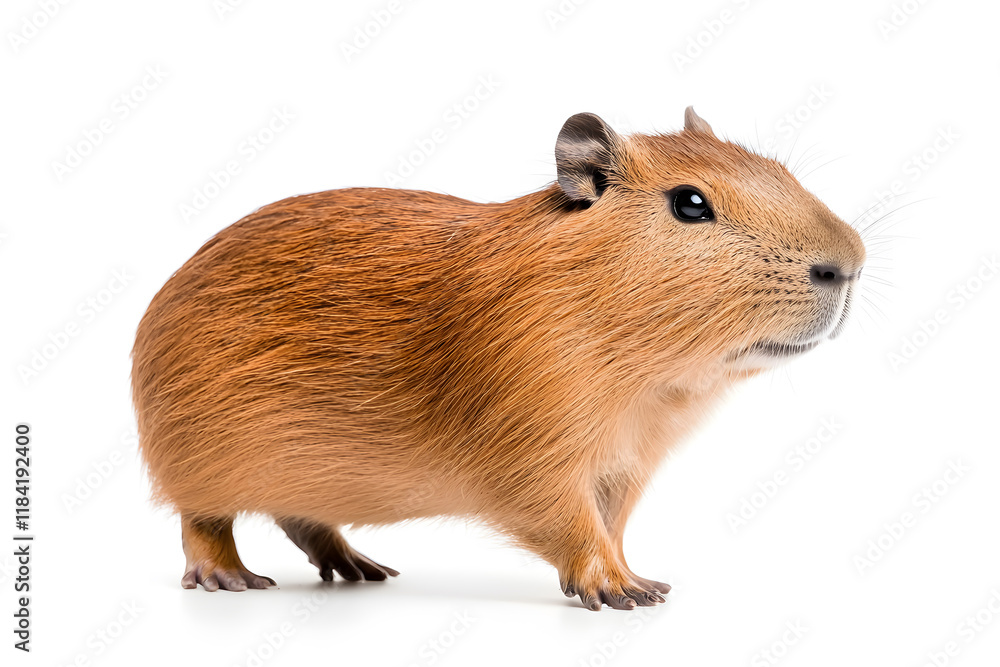 Capybara isolated on white background Capybara isolated on white background