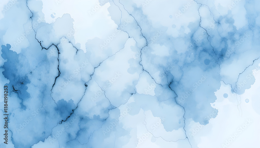 Fototapeta premium Delicate Light Blue Marble-Inspired Abstract Background