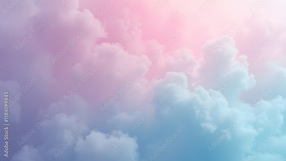 Dreamy Pastel Sky, Lavender to Rose Gradient Cloud Background - Soft, Airy, and Textured Dreamy Pastel Sky, Lavender to Rose Gradient Cloud Background - Soft, Airy, and Textured