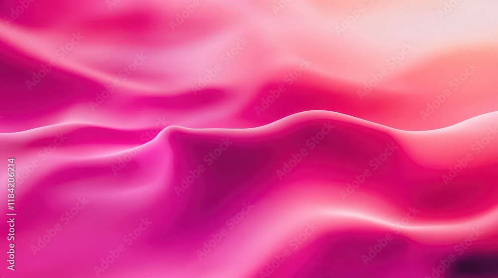 Obraz premium Abstract Representation of Flowing Fabric in Soft Pink and Coral Hues, Captivating Visual for Modern Design and Artistic Projects