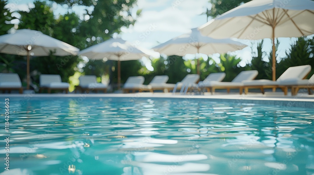 Luxury Poolside Relaxation: Tranquil Oasis of Calm Luxury Poolside Relaxation: Tranquil Oasis of Calm