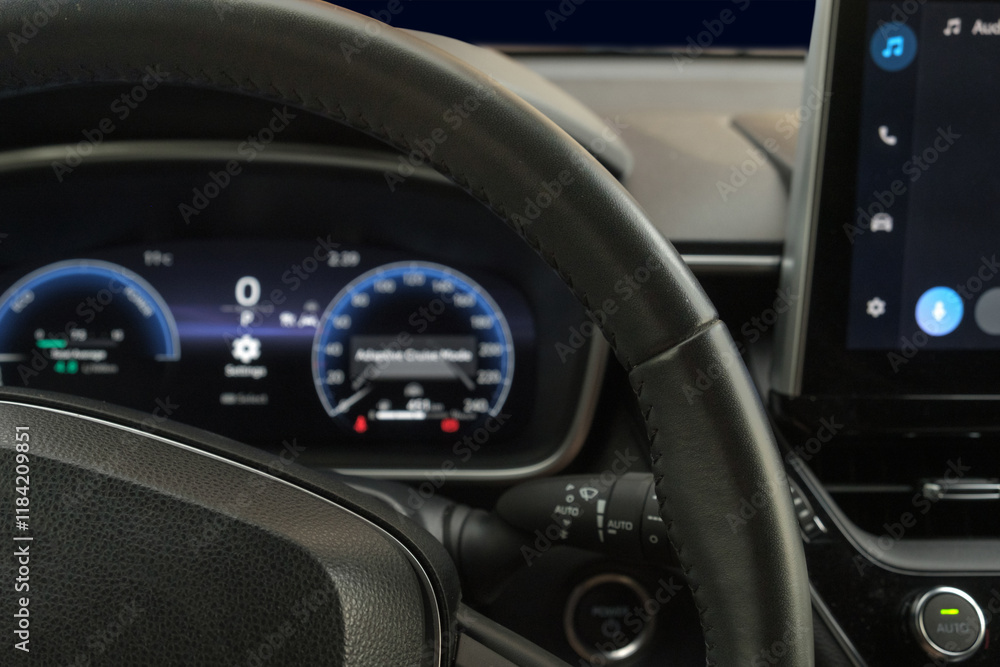 Detail of a car interior, selective focus Detail of a car interior, selective focus