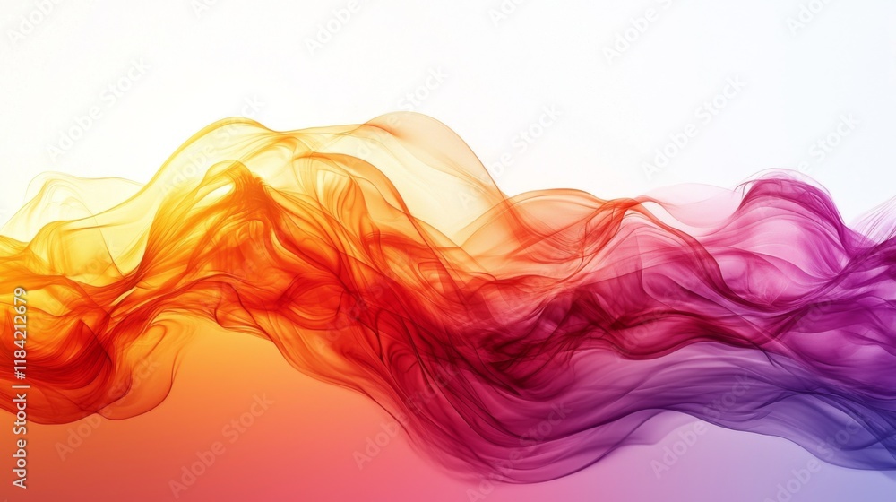Fluid digital energy field on white background for advertisement spots Fluid digital energy field on white background for advertisement spots