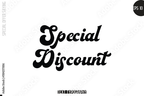Special Offer Template Design Banner Typography Text Special Discount
