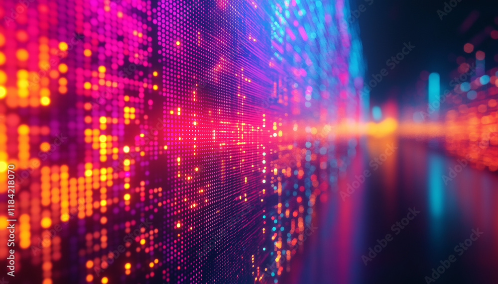 custom made wallpaper toronto digitalcolorful abstract background - blinking lights