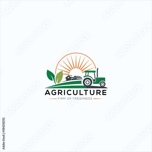 vector logo design for agriculture, firm house, agro business, organic, horticulture, green agro firm, harvesting, village firm 