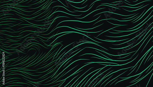 background striking pattern of textured  wavy lines on a black background. It creates a dynamic and visually captivating effect. It's like a mesmerizing dance of colors and shapes.