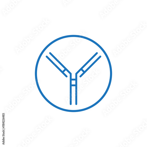 Antibody icon Line Art Logo set