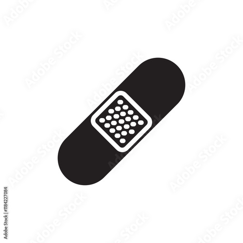 Band aid icon Line Art Logo set