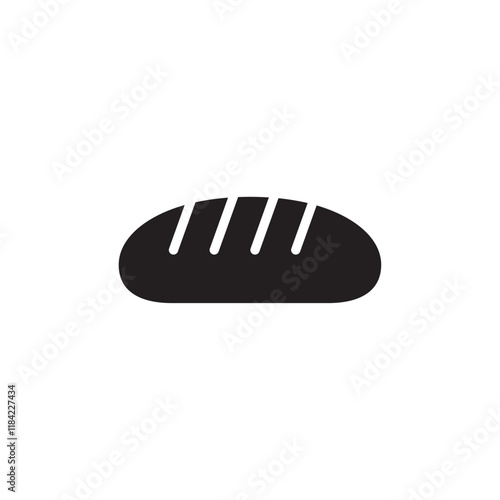 Bread loaf icon Line Art Logo set