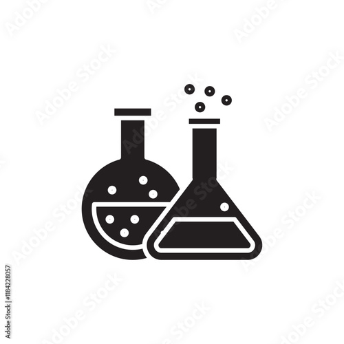 Chemistry icon Line Art Logo set