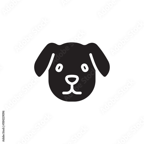 Dog icon Line Art Logo set