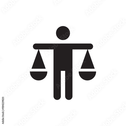 Ethics icon Line Art Logo set