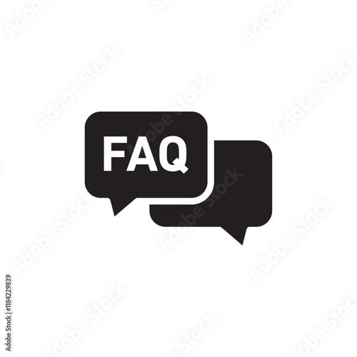 FAQ icon Line Art Logo set