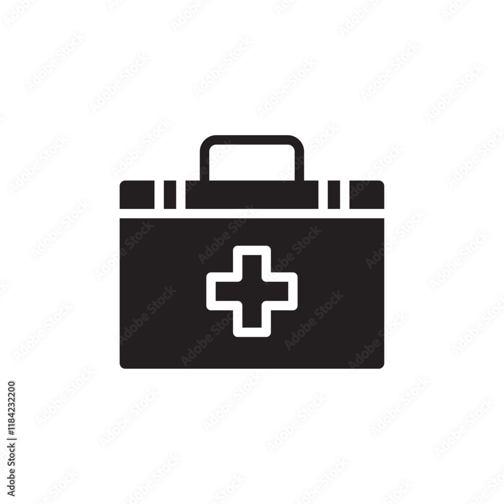 Medical kit icon Line Art Logo set Medical kit icon Line Art Logo set
