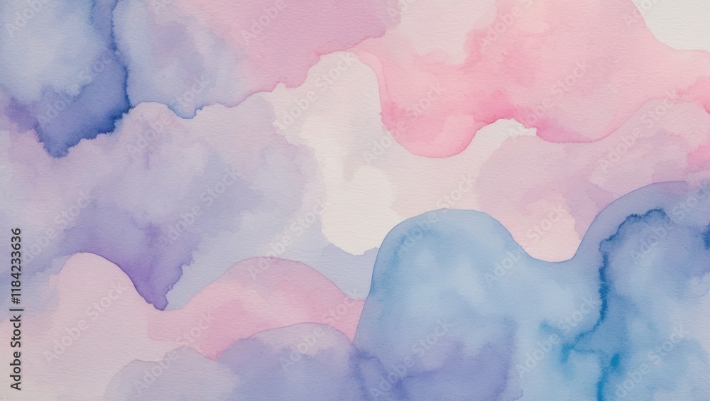 Naklejka premium Soft Watercolor Abstract Background in High Fidelity