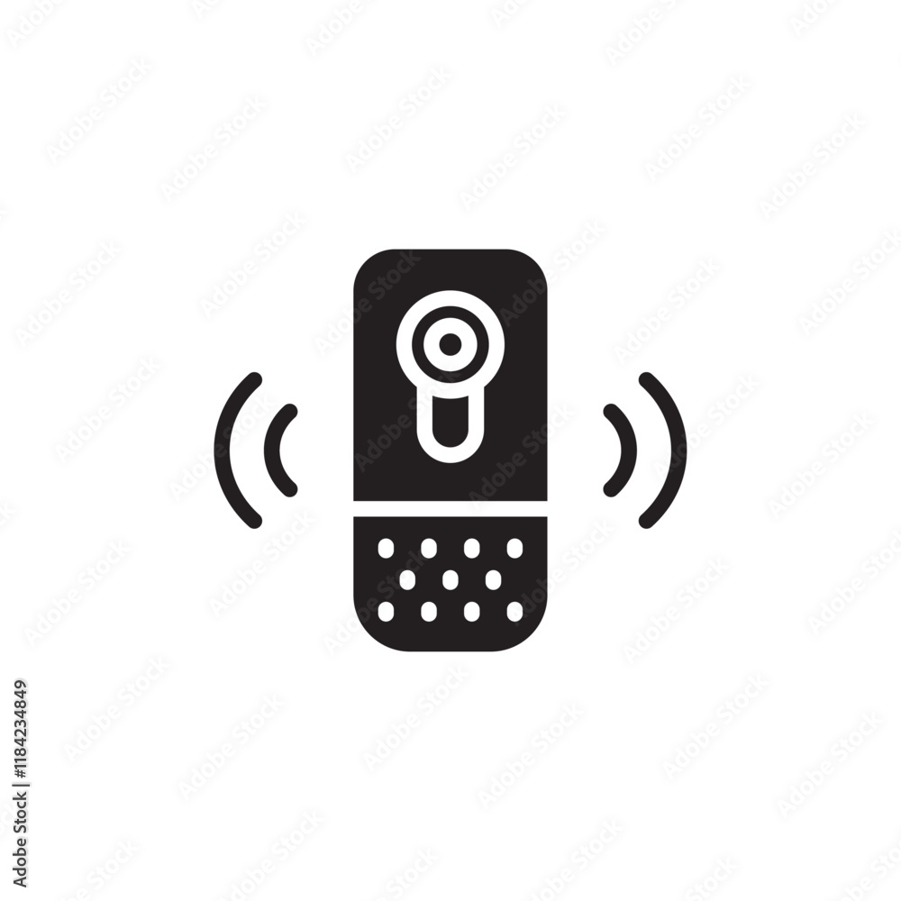Smart speaker icon Line Art Logo set Smart speaker icon Line Art Logo set