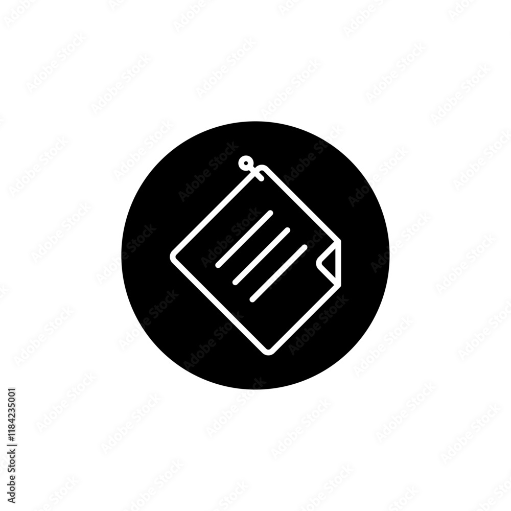 Sticky note icon Line Art Logo set Sticky note icon Line Art Logo set