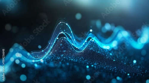 Wallpaper Mural Engaging visual representation of financial trends with ample copy space. Torontodigital.ca