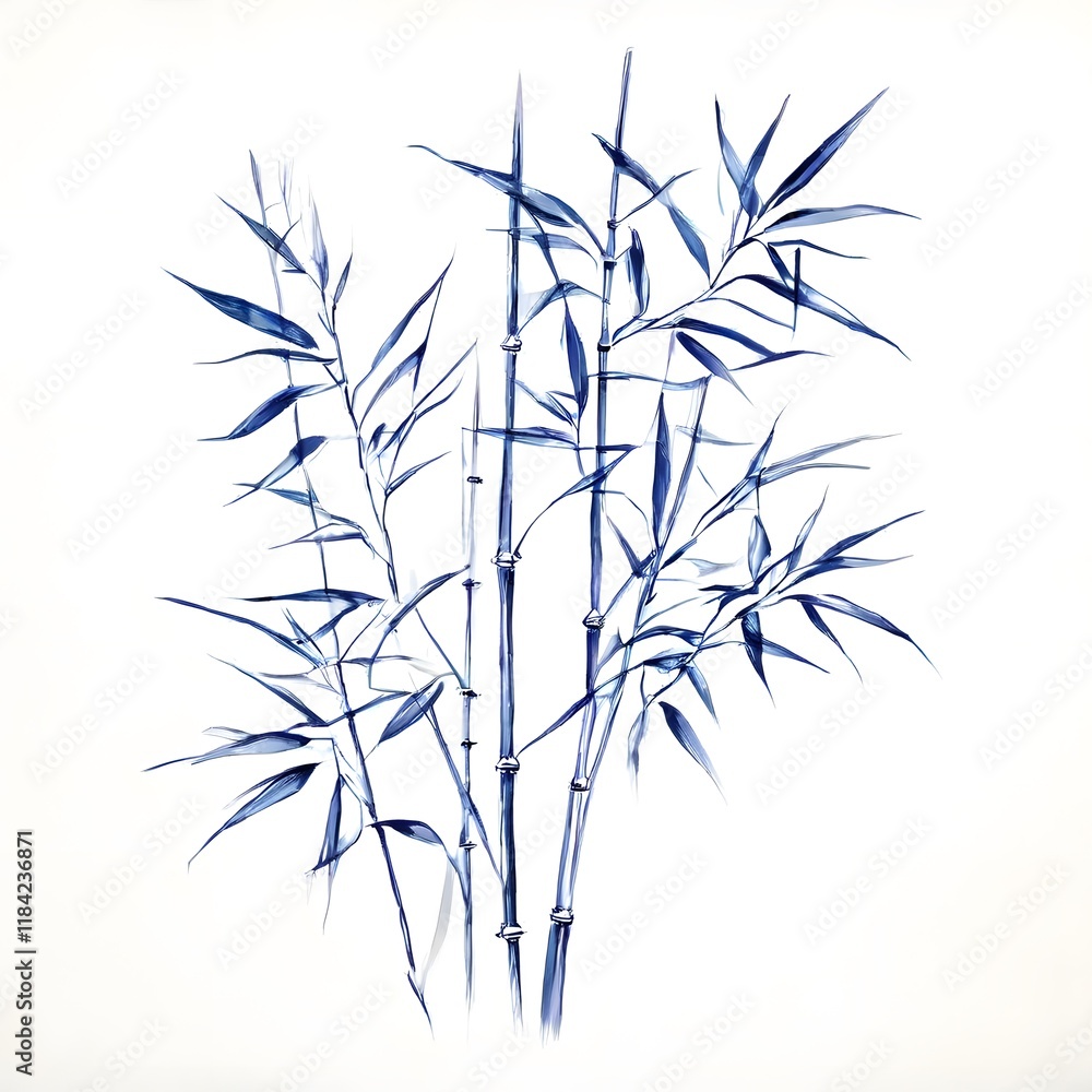 Obraz premium A beautiful green bush tree isolated on a white background