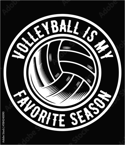 Volleyball is my favorite season printable cut file.