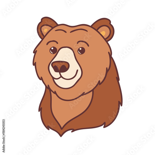 bear vector icon, animals vector illustration - simple illustration of bear perfect for logos, and animals-themed designs.