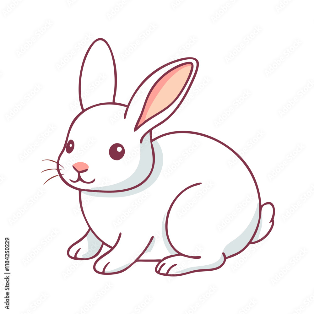 rabbit vector icon, animals vector illustration - simple illustration of rabbit perfect for logos, and animals-themed designs. rabbit vector icon, animals vector illustration - simple illustration of rabbit perfect for logos, and animals-themed designs.