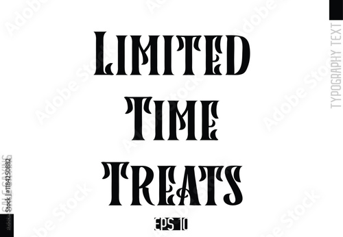Sale Template Design Banner Typography Text  Limited-Time Treats
