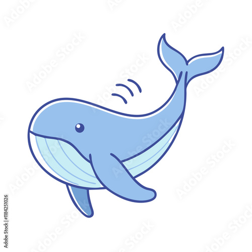 whale vector icon, animals vector illustration - simple illustration of whale perfect for logos, and animals-themed designs.