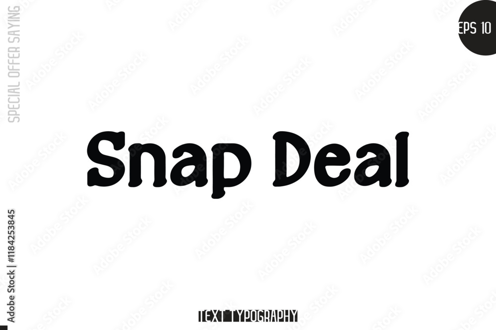Special Offer Template Design Banner Typography Text Snap Deal Special Offer Template Design Banner Typography Text Snap Deal