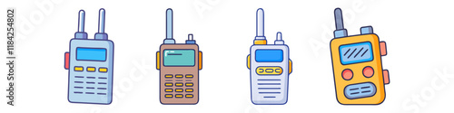 walkie talkie 01 vector icon, electronics vector illustration - simple illustration of walkie talkie 01 perfect for logos, and electronics-themed designs.