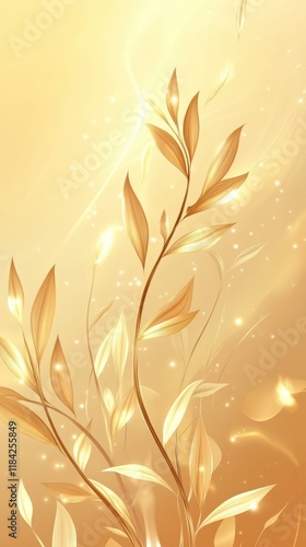 Elegant gold gradient background from amber to champagne