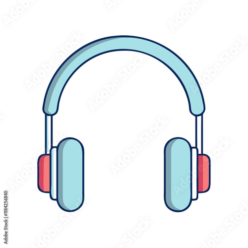 headphones vector icon, electronics vector illustration - simple illustration of headphones perfect for logos, and electronics-themed designs.