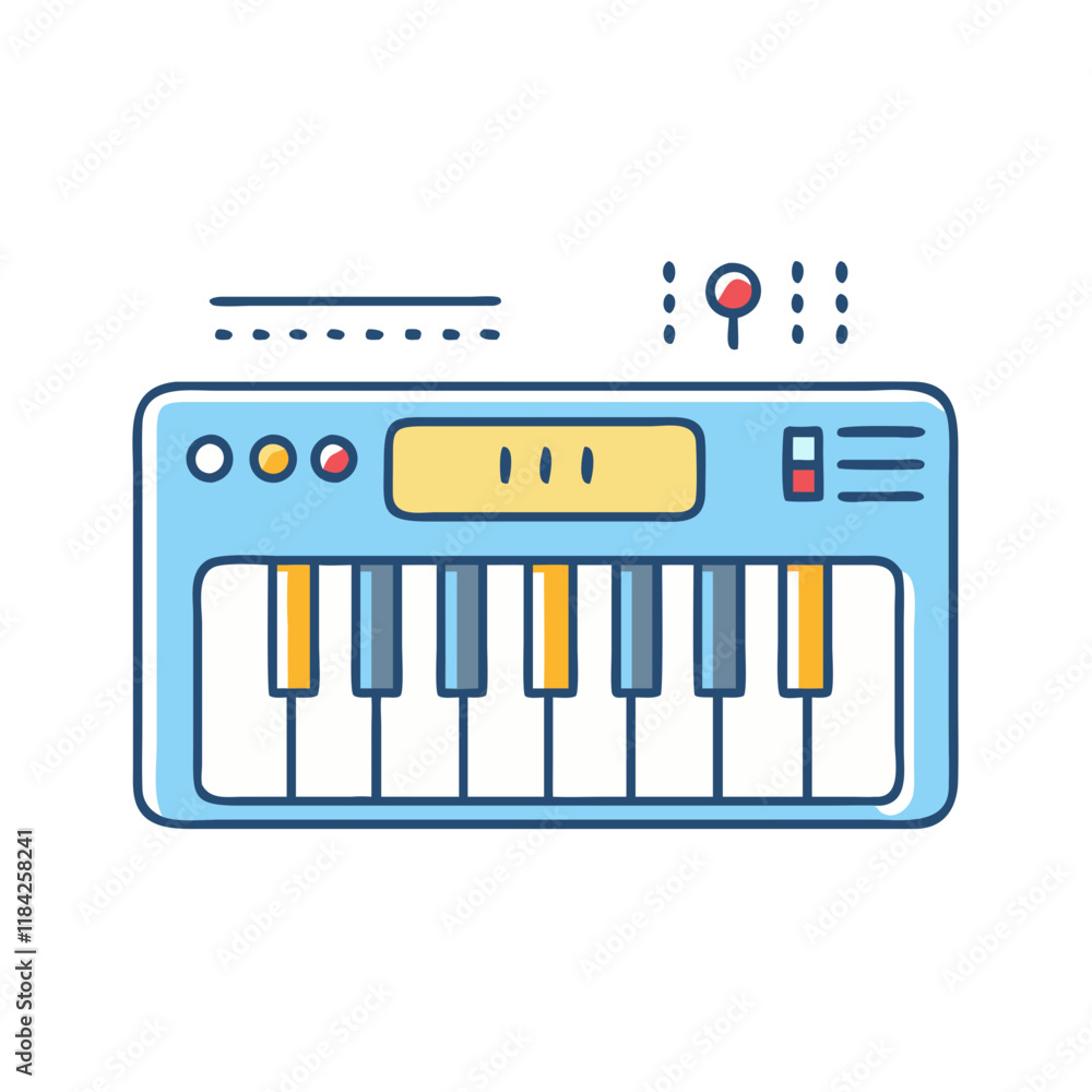 synthesizer vector icon, electronics vector illustration - simple illustration of synthesizer perfect for logos, and electronics-themed designs. synthesizer vector icon, electronics vector illustration - simple illustration of synthesizer perfect for logos, and electronics-themed designs.