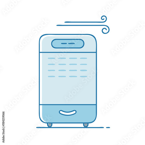 air purifier vector icon, electronics vector illustration - simple illustration of air purifier perfect for logos, and electronics-themed designs.