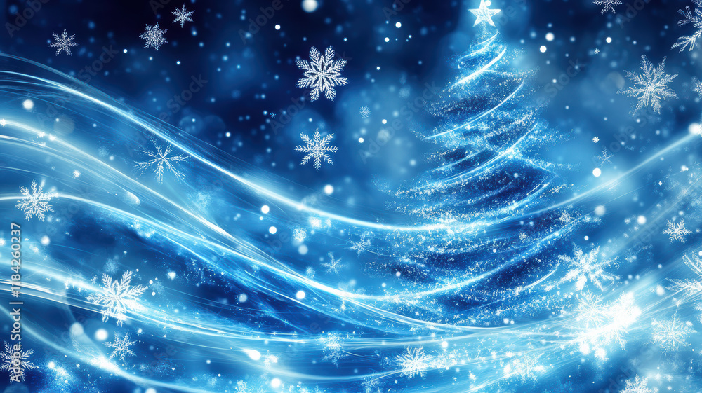 Obraz premium Glowing Christmas Tree