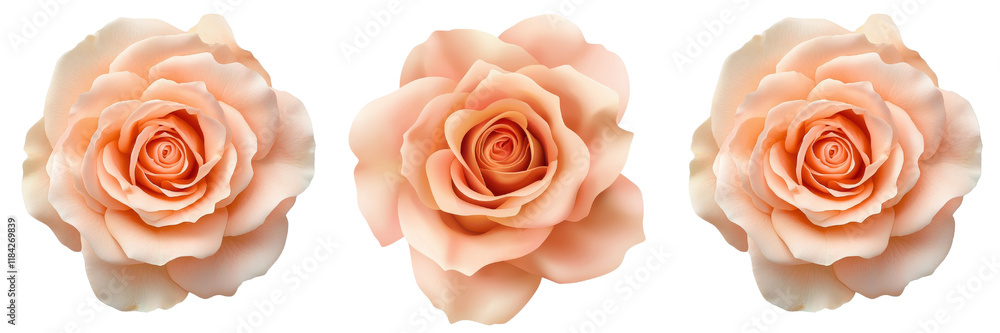 Warm peach roses with smooth velvety petals in beautiful arrangement Warm peach roses with smooth velvety petals in beautiful arrangement