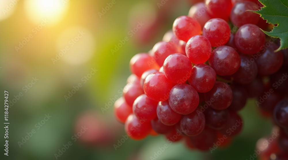 closeup of red grapes with bokeh background closeup of red grapes with bokeh background