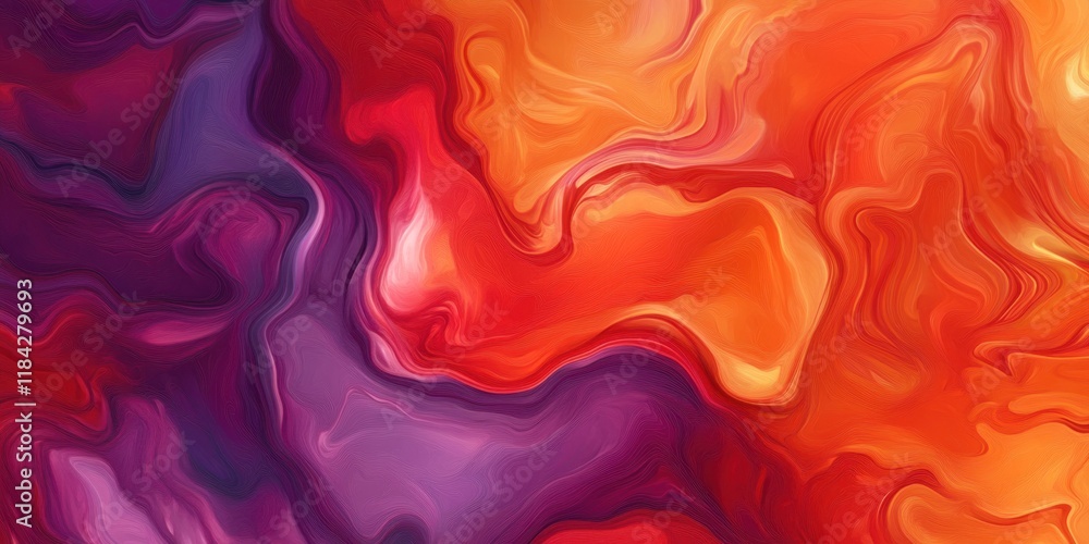 Vibrant abstract swirl pattern in red, orange, and purple hues Vibrant abstract swirl pattern in red, orange, and purple hues