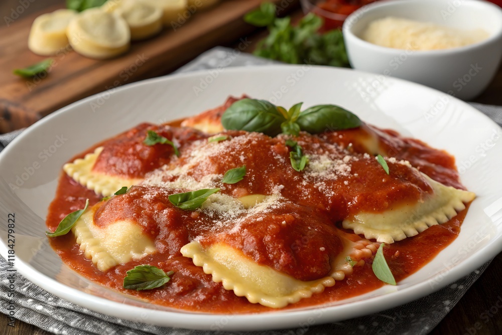 italian ravioli with sauce italian ravioli with sauce