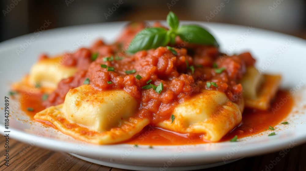 italian ravioli with sauce italian ravioli with sauce