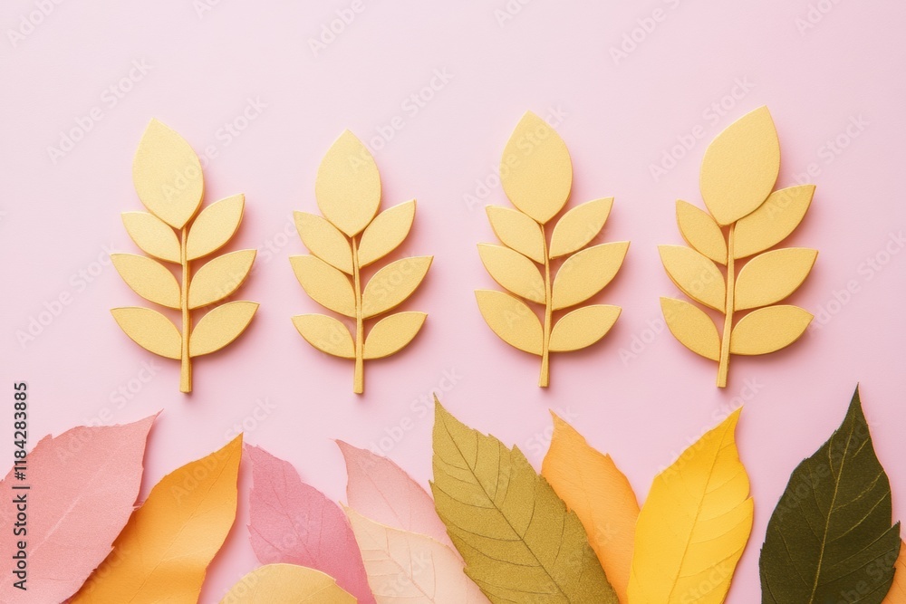 Fototapeta premium A paper cut of business icon concept as show symbolizing growth in financial health or sustainability.