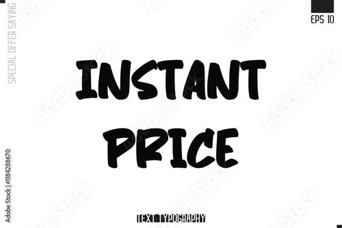Special Offer Typography Text Script Lettering Design Instant Price